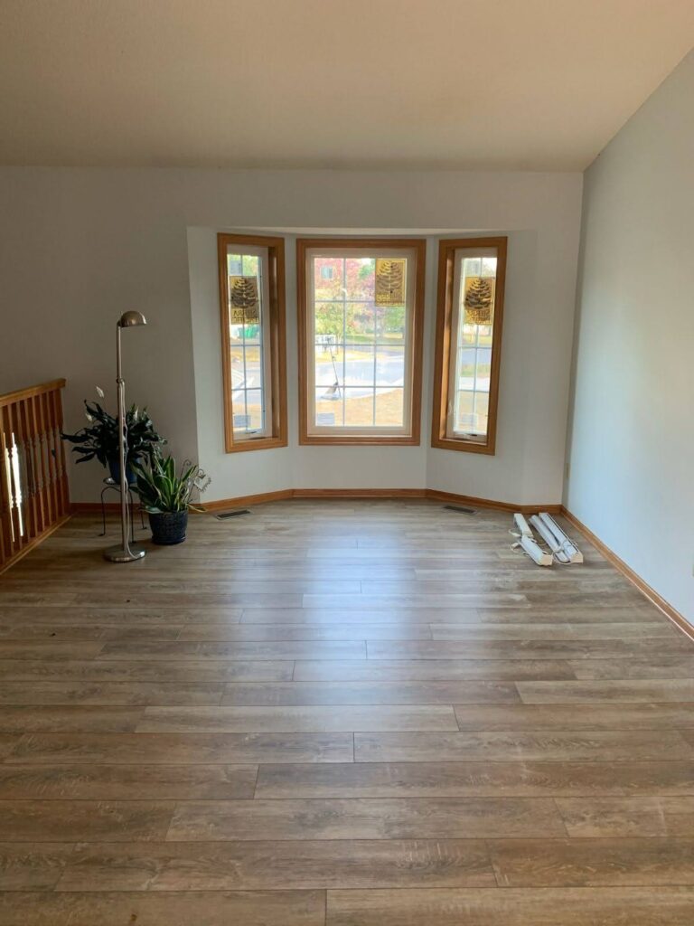 new living room window and flooring