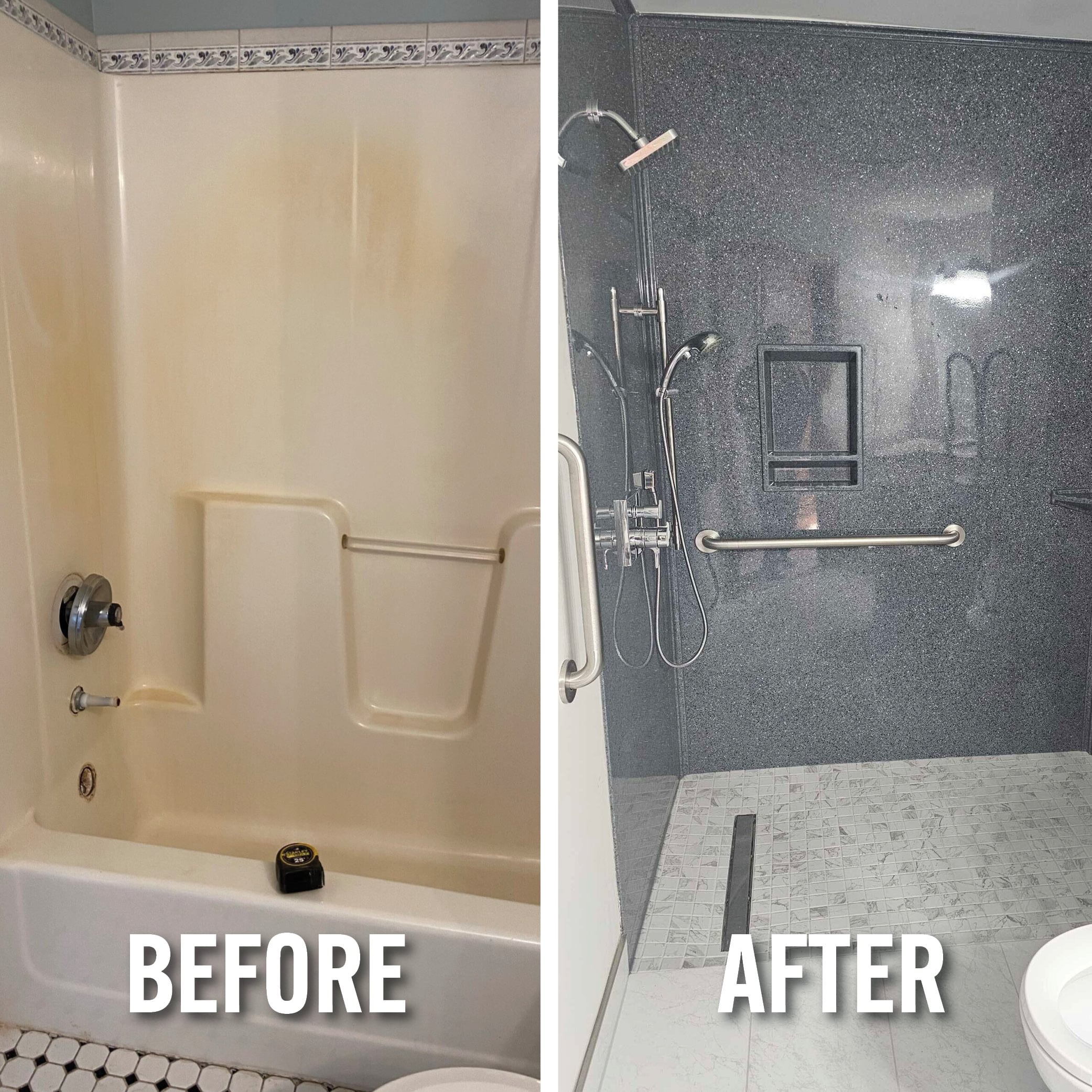 ADA-Compliant Roll-In Shower